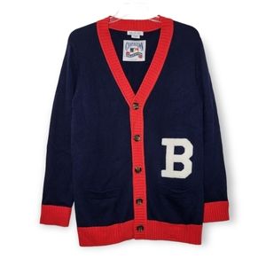 Hillflint Cooperstown Edition Cardigan Vintage Style Collegiate Letter Sweater M